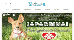 Desktop Screenshot of animalessinsuerte.org